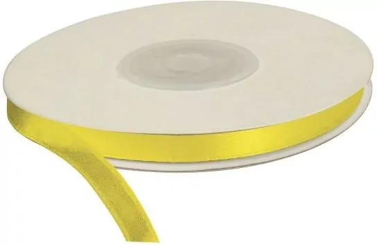 Wstążka dekoracyjna 6mm/25m Żółta - tantis.pl
