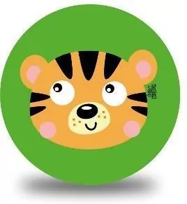 Piłka PVC Sportox Kids 230mm - Tygrysek - tantis.pl