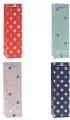 Torebka ozdobna na butelkę 11x38x11cm mix ROZETTE. 1 sztuka - tantis.pl
