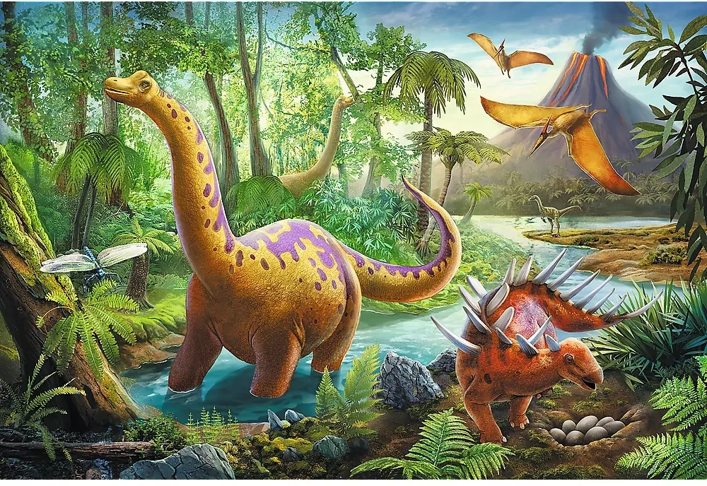 Puzzle 60. Wędrówka dinozaurów 17319 - tantis.pl