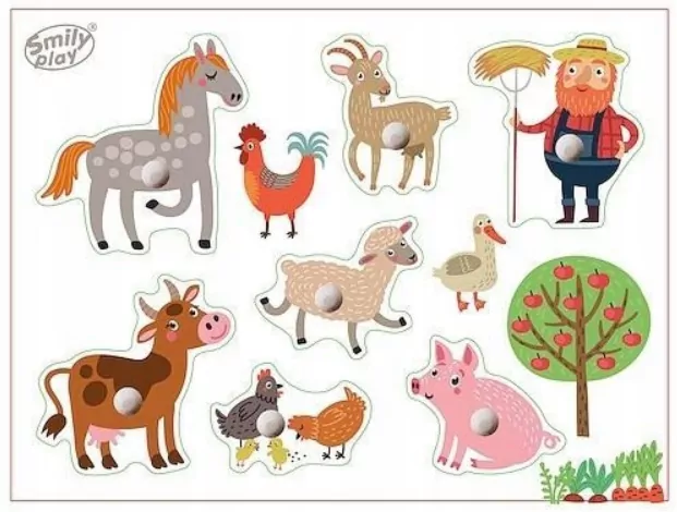 Układanka drewniana farma - tantis.pl