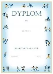 Dyplom A4 Dyscyliny w ramce (25szt) - tantis.pl