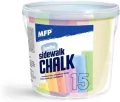 Kreda chodnikowa owalna. 15 sztuk. Mix kolorów - tantis.pl