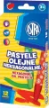 Pastele olejne heksagonalne. 12 kolorów - tantis.pl