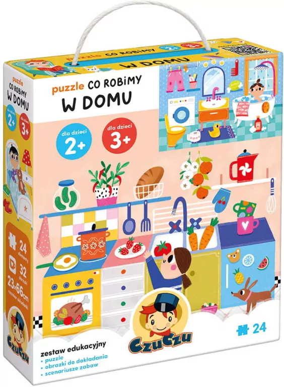 CzuCzu. Puzzle. Co robimy w domu. 24 el. - tantis.pl