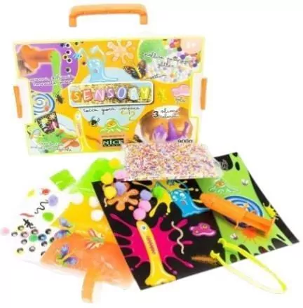 Piasek kinetyczny w skrzynce Sensory Slime - tantis.pl