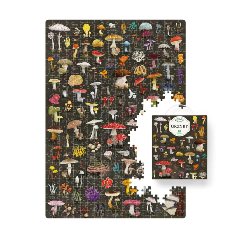 Puzzlove. CzuCzu Grzyby, 500 elementów - tantis.pl