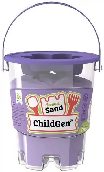 Piasek kinetyczny z foremką naturalny fioletowy - tantis.pl