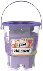 Piasek kinetyczny z foremką naturalny fioletowy