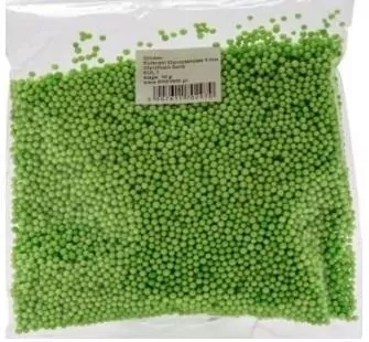Styropianowe kulki 4mm zielone 10g - tantis.pl