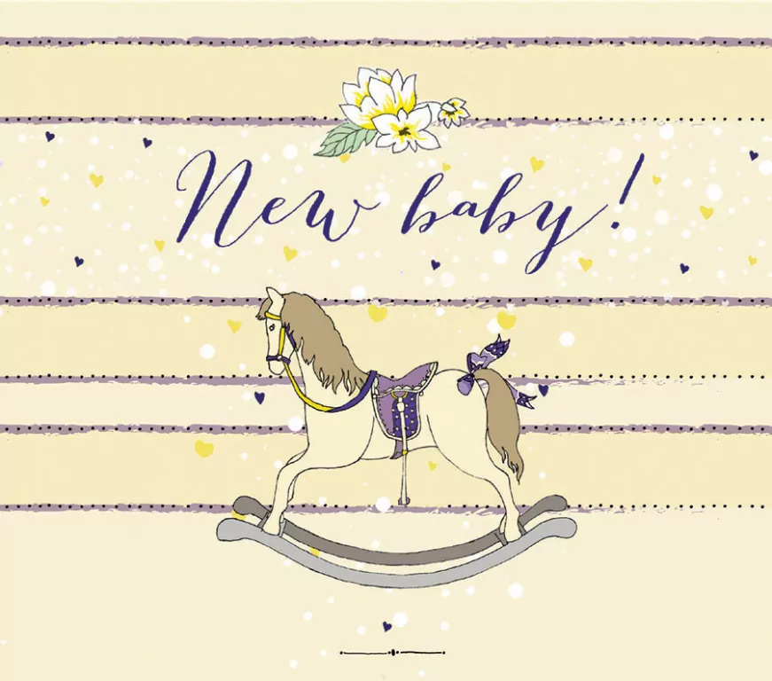 Karnet Swarovski kwadrat CL0221 Narodziny konik - tantis.pl