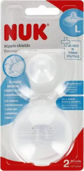 NUK. Osłonka brodawki sutkowej silikonowa L - tantis.pl