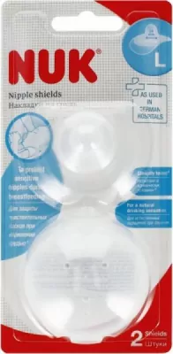 NUK. Osłonka brodawki sutkowej silikonowa L