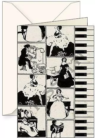 Karnet B6 + koperta Pianoforte - tantis.pl