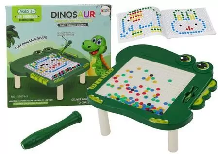 Stolik tablica edukacyjna magnetyczna. Dinozaur - tantis.pl