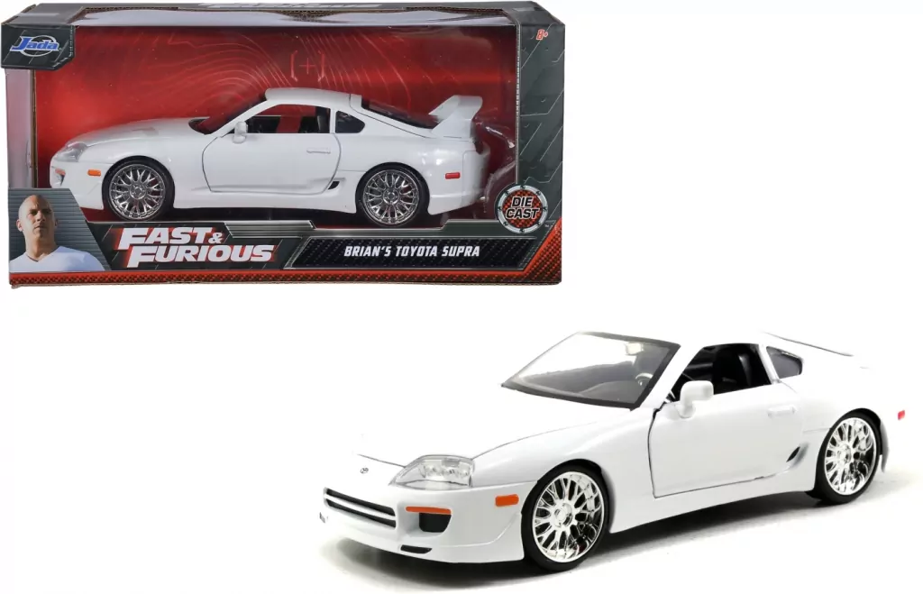 Jada F&F Toyota Supra white 1995 1:24 - tantis.pl