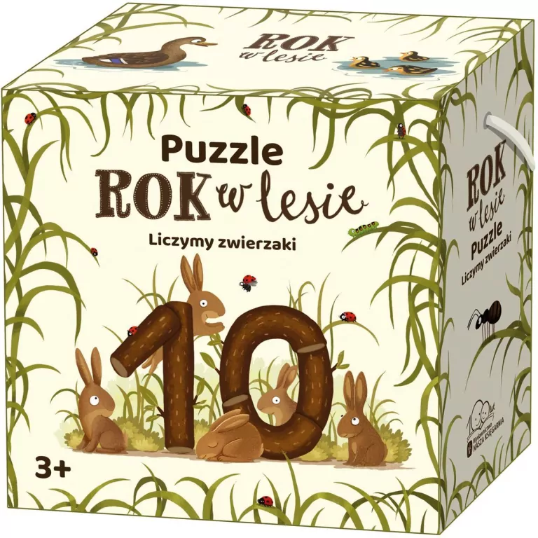 Puzzle. Rok w lesie. Liczymy zwierzaki - tantis.pl