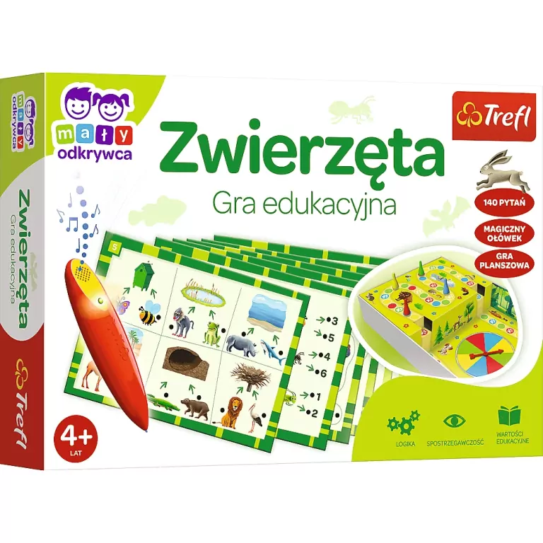 Zwierzęta. Gra edukacyjna TREFL - tantis.pl