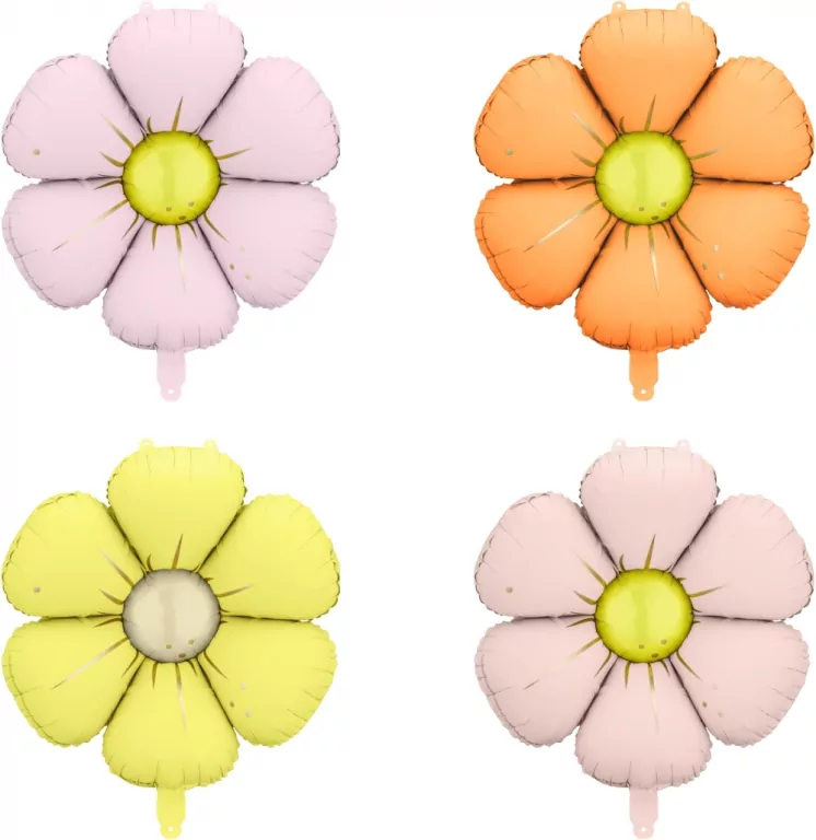 Balony foliowe do girland Stokrotki 65cm - tantis.pl