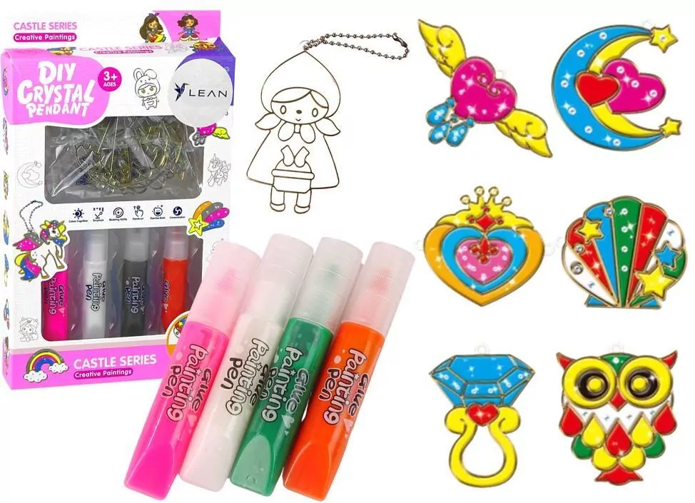 Witraże zawieszki DIY 6szt - tantis.pl