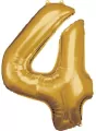 Balon foliowy cyfra 4 złota 65x86cm - tantis.pl