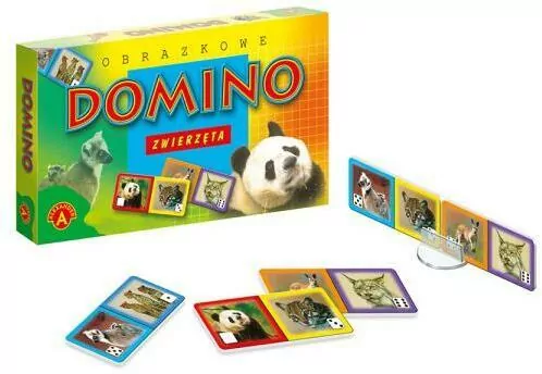 Zwierzęta. Obrazkowe domino - tantis.pl