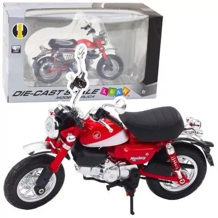 Motocykl retro czerwony 1:12 - tantis.pl