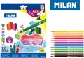 Kredki maxi trójkątne. 12 kolorów MILAN - tantis.pl