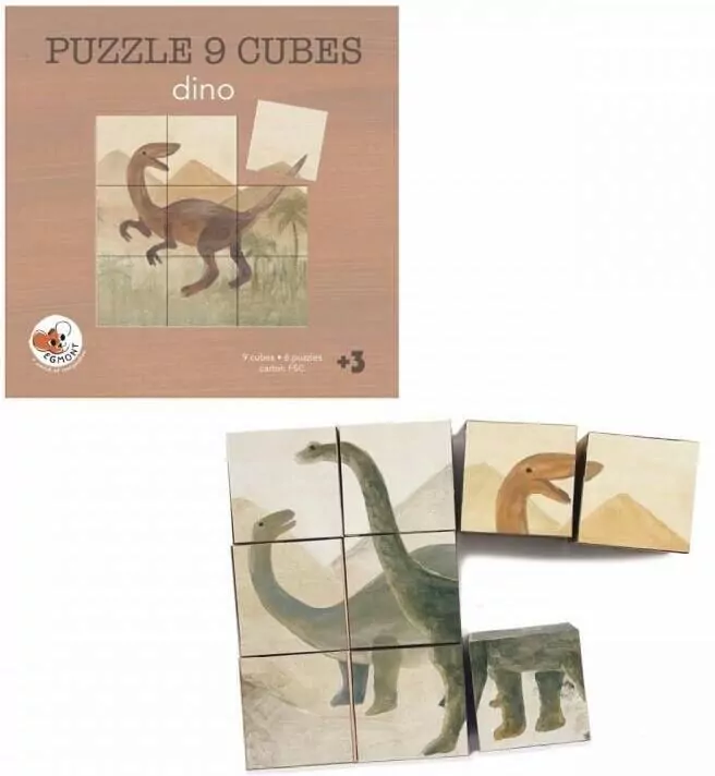 Puzzle układanka sześciana Dinozaury - tantis.pl