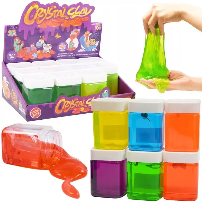 Masa magiczna slime z dinozaurem 250g - tantis.pl