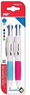 Długopis olejowy 1.0mm 4 kolory 2szt - tantis.pl