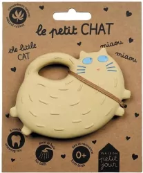 Gryzak dla dzieci z naturalnego kauczuku Kot