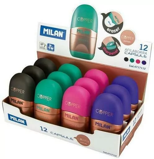 Temperówko-Gumka Capsula Copper  MILAN - tantis.pl