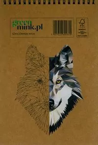 Szkicownik na spirali, Wilk - tantis.pl