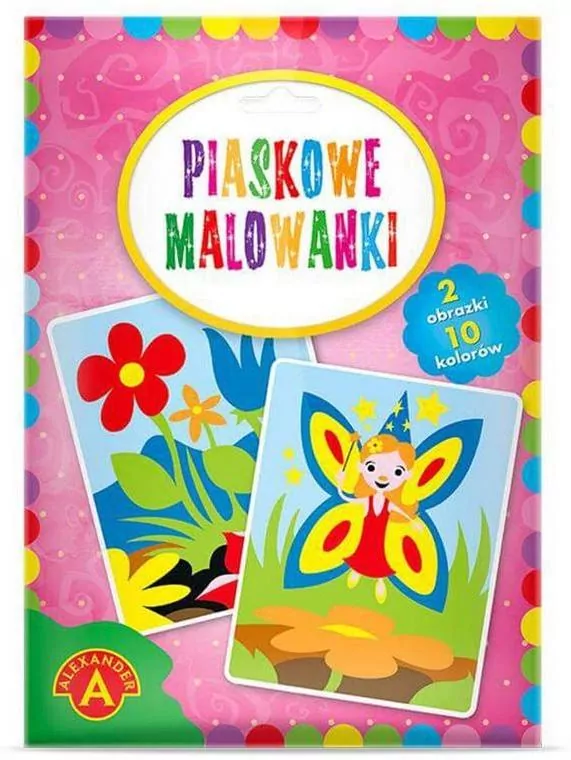 Piaskowe malowanki. Wróżka i kwiaty - tantis.pl