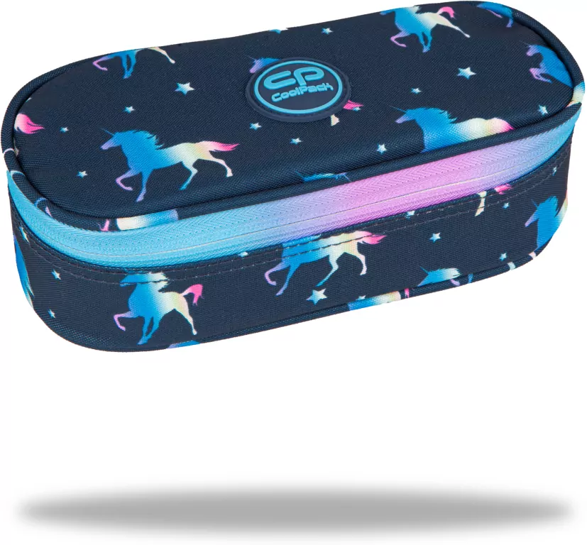 Piórnik owalny Coolpack campus blue unicorn - tantis.pl