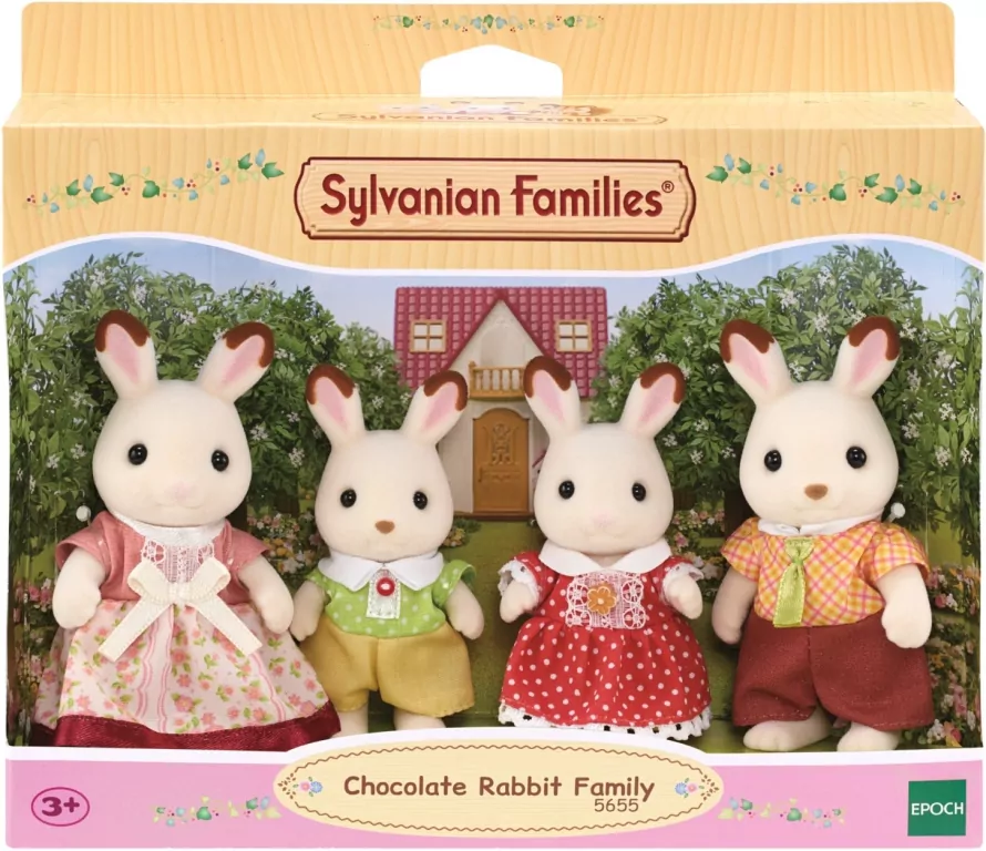 Sylvanian Families. Rodzina królików z czekoladowymi uszkami - tantis.pl