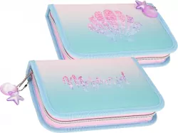 Piórnik 1zamek 2klapki z wyposażeniem Shell