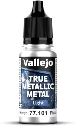 Vallejo: 77.101 - True Metallic Metal - Light - Sterling Silver (18 ml)