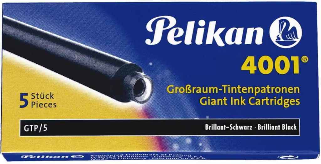 Naboje długie Pelikan 4001 GTP/5. Niebieskie - tantis.pl