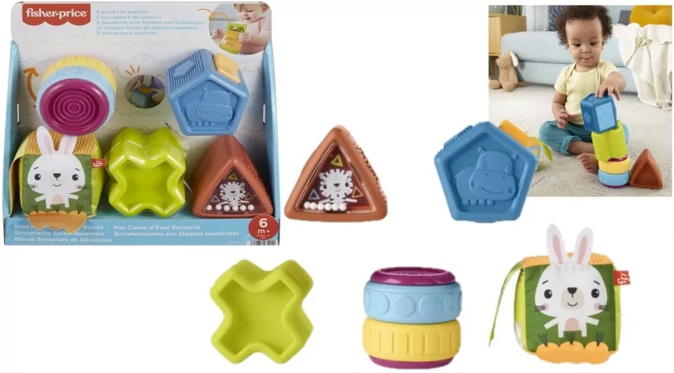 Fisher Price Klocki sensoryczne - tantis.pl