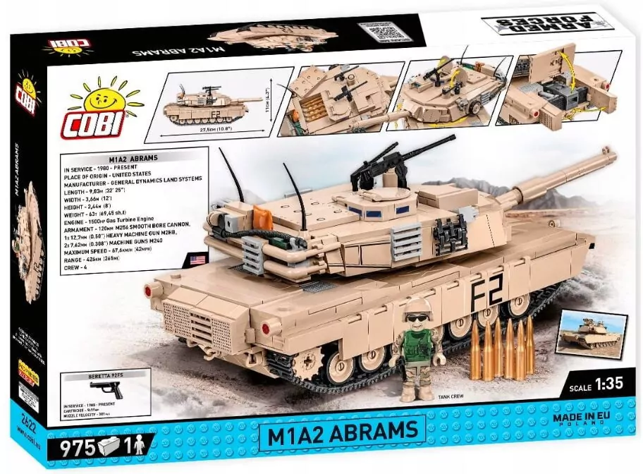 COBI. Armed Forces. Czołg  M1A2 Abrams - tantis.pl