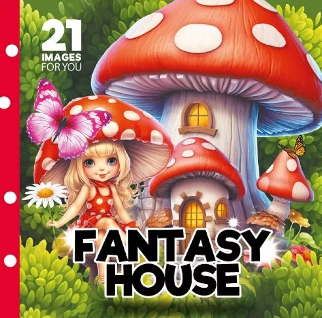 Kolorowanka 160x160 Fantasy house Bajkowe domki - tantis.pl