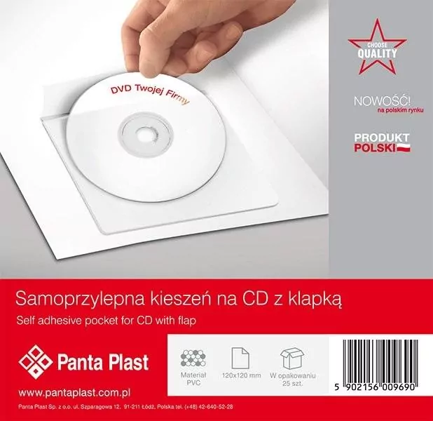 Kieszeń samoprzylepna na CD - tantis.pl