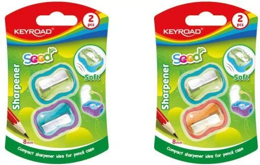 Temperówka plastikowa Rubber pojedyncza Keyroad blister - tantis.pl