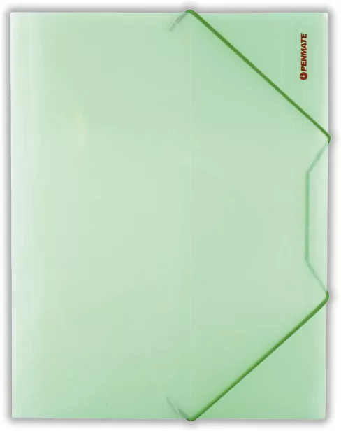 Teczka z gumką A4 PP-4161 Penmate zielona - tantis.pl