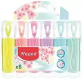 Zakreślacz Fluo Peps pastel 6 kolorów MAPED - tantis.pl
