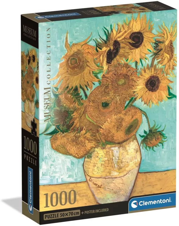 Puzzle 1000 CompactMus.VG SunFlowers 39966 - tantis.pl