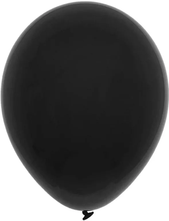 Balony pastelowe czarne 23cm 100szt - tantis.pl