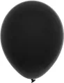 Balony pastelowe czarne 23cm 100szt - tantis.pl